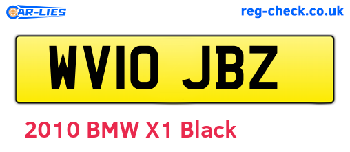 WV10JBZ are the vehicle registration plates.