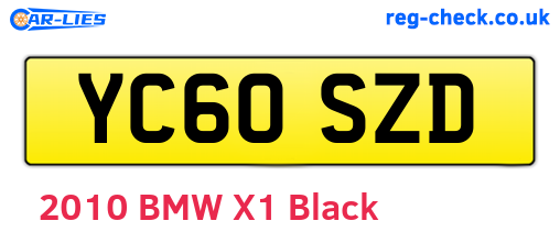 YC60SZD are the vehicle registration plates.