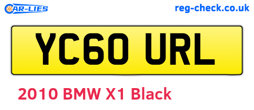 YC60URL are the vehicle registration plates.