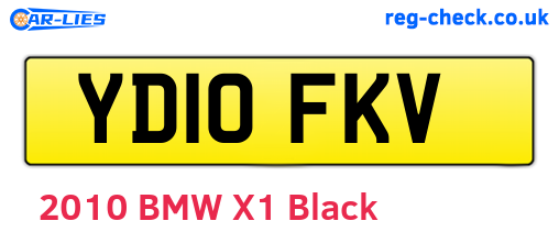 YD10FKV are the vehicle registration plates.