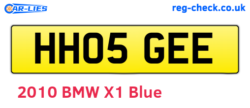 HH05GEE are the vehicle registration plates.