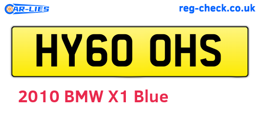 HY60OHS are the vehicle registration plates.