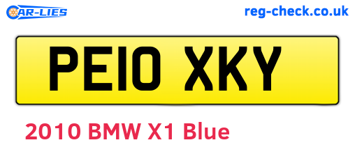 PE10XKY are the vehicle registration plates.