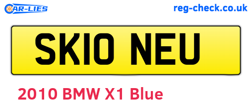 SK10NEU are the vehicle registration plates.