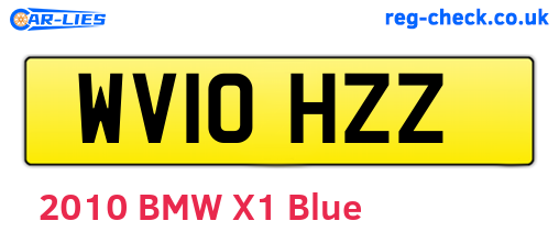 WV10HZZ are the vehicle registration plates.