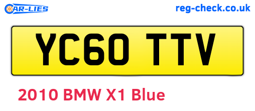 YC60TTV are the vehicle registration plates.