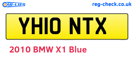 YH10NTX are the vehicle registration plates.