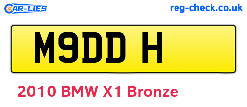 M9DDH are the vehicle registration plates.