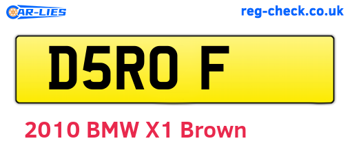 D5ROF are the vehicle registration plates.