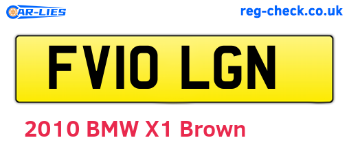 FV10LGN are the vehicle registration plates.