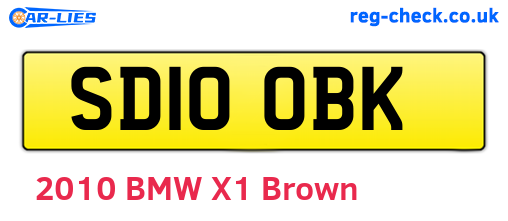SD10OBK are the vehicle registration plates.