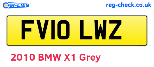 FV10LWZ are the vehicle registration plates.