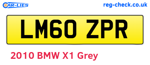 LM60ZPR are the vehicle registration plates.