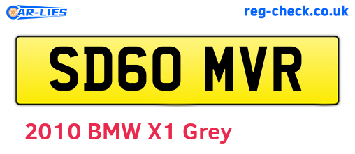 SD60MVR are the vehicle registration plates.