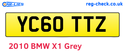 YC60TTZ are the vehicle registration plates.