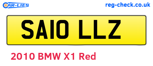 SA10LLZ are the vehicle registration plates.