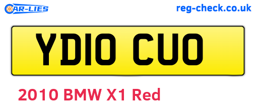 YD10CUO are the vehicle registration plates.