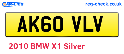 AK60VLV are the vehicle registration plates.
