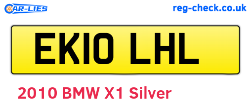 EK10LHL are the vehicle registration plates.