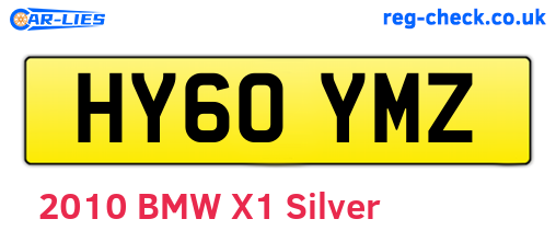 HY60YMZ are the vehicle registration plates.