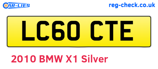 LC60CTE are the vehicle registration plates.