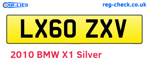 LX60ZXV are the vehicle registration plates.