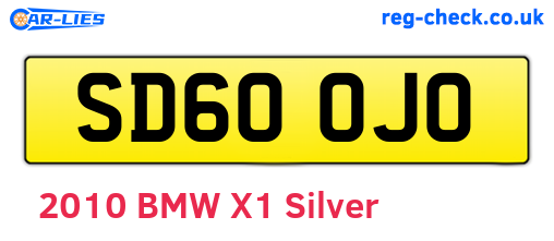 SD60OJO are the vehicle registration plates.