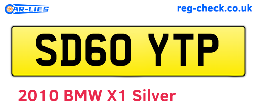 SD60YTP are the vehicle registration plates.