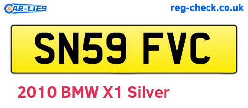 SN59FVC are the vehicle registration plates.