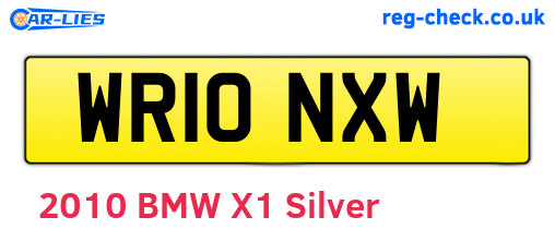 WR10NXW are the vehicle registration plates.