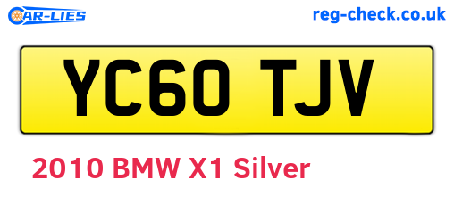 YC60TJV are the vehicle registration plates.