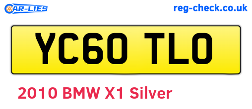 YC60TLO are the vehicle registration plates.
