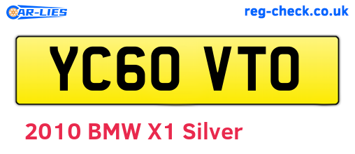 YC60VTO are the vehicle registration plates.
