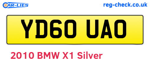 YD60UAO are the vehicle registration plates.