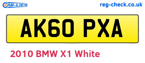 AK60PXA are the vehicle registration plates.