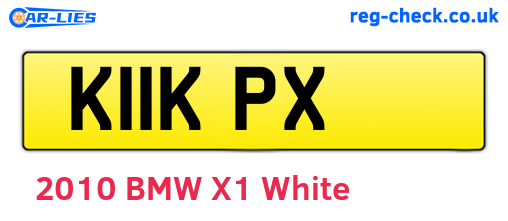 K11KPX are the vehicle registration plates.