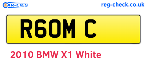 R6OMC are the vehicle registration plates.