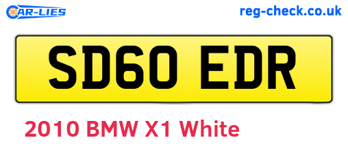 SD60EDR are the vehicle registration plates.