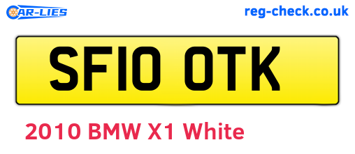 SF10OTK are the vehicle registration plates.