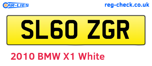 SL60ZGR are the vehicle registration plates.