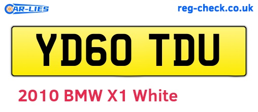 YD60TDU are the vehicle registration plates.