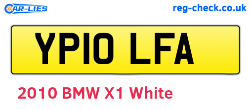 YP10LFA are the vehicle registration plates.
