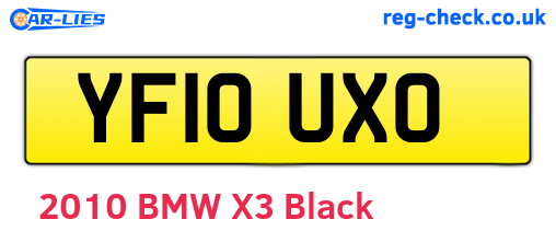 YF10UXO are the vehicle registration plates.