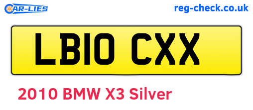 LB10CXX are the vehicle registration plates.
