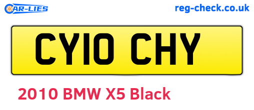 CY10CHY are the vehicle registration plates.