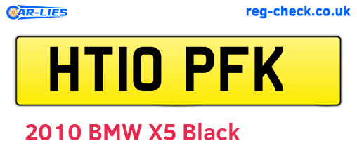 HT10PFK are the vehicle registration plates.