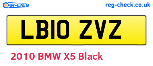 LB10ZVZ are the vehicle registration plates.