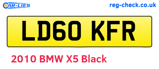 LD60KFR are the vehicle registration plates.