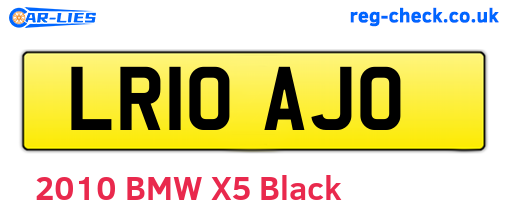 LR10AJO are the vehicle registration plates.