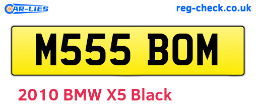 M555BOM are the vehicle registration plates.